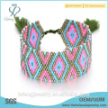 Neue Design böhmische Schmuck online bunte Seil &amp; Samen Perlen Armband